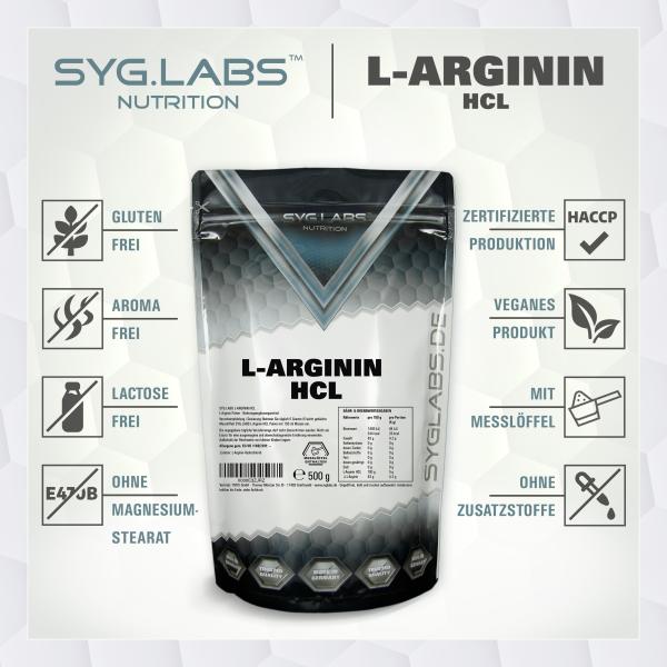 L-Arginin HCL Pulver 500g